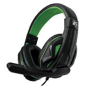 Fenner Tech Cuffie Gaming Soundgame Green + Microfono - PC/Console Gaming