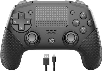 PS4 Fenner Tech Wireless Controller Programmable Black - Gaming PC Compatible