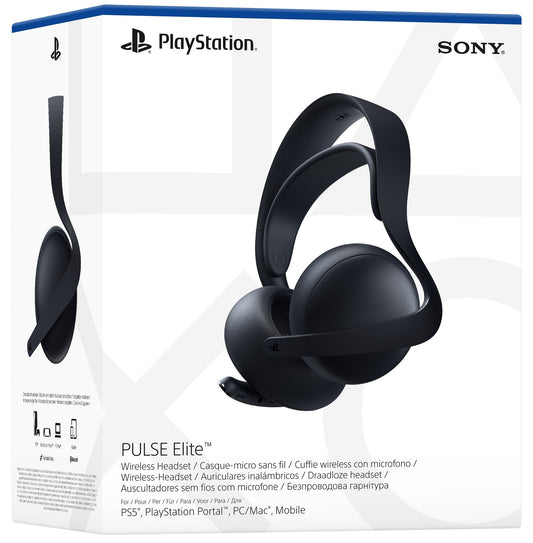 PS5 Cuffie Pulse Elite Midnight Black - Gaming Headset Wireless Premium Sony official
