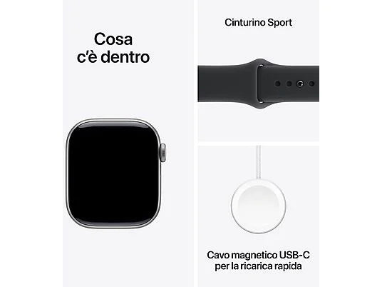 Apple Watch Series 11 Alluminio GPS cosa esce nella confezione