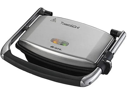 Ariete Piastra Toast e Grill 1000W - Tostapane Elettrico Multifunzione