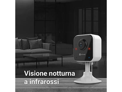 EZVIZ CS-H1C Telecamera Interno FHD - Visione Infrarossi Sensore Movimento H.265 visione notturna infrarossi
