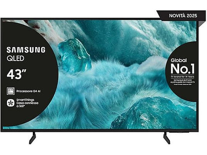 SAMSUNG QE43Q7FAAU Smart TV QLED 4K 43" 3000 PQI Black EU 2025 new