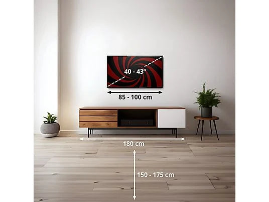 SAMSUNG QE43Q7FAAU Smart TV QLED 4K 43" 3000 PQI Black EU dimensioni parete attrezzata 