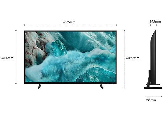 SAMSUNG QE43Q7FAAU Smart TV QLED 4K 43" dimensioni Tv