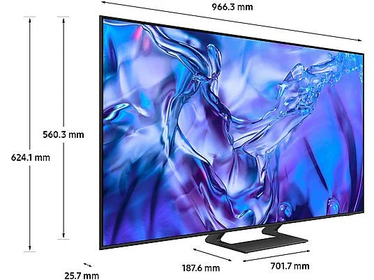 SAMSUNG UE43DU8572 Smart TV Crystal 4K 43" Piede Centrale Black EU dimensioni 