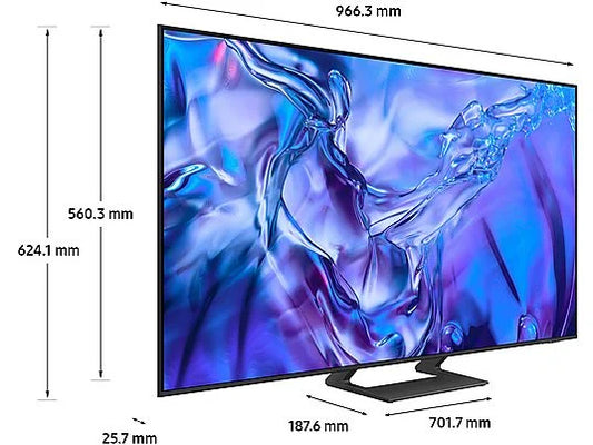 SAMSUNG UE43DU8572 Smart TV Crystal 4K 43" Piede Centrale Black EU dimensioni 