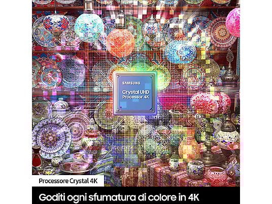 SAMSUNG UE43DU8572 Smart TV Crystal 4K 43" Piede Centrale Black EU processore 
