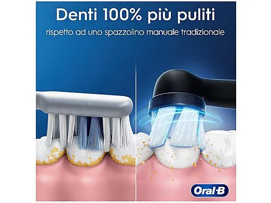 Oral-B Spazzolino Elettrico iO2 Black - Tecnologia Magnetica Ricaricabile denti più puliti 