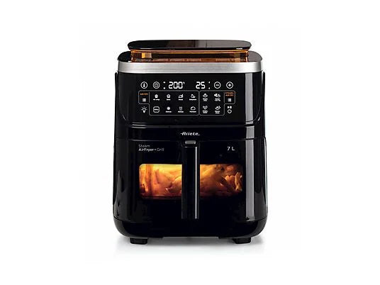 Ariete Steam Air Fryer + Grill 4636 Friggitrice Aria + Vaporiera 7L 1700W Touch Control