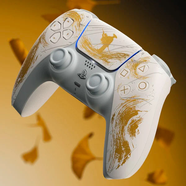 PS5 CONSOLE 1TB GHOST OF YOTEI GOLD LIMITED EDITION WHITE SLIM ITA Sony joystick