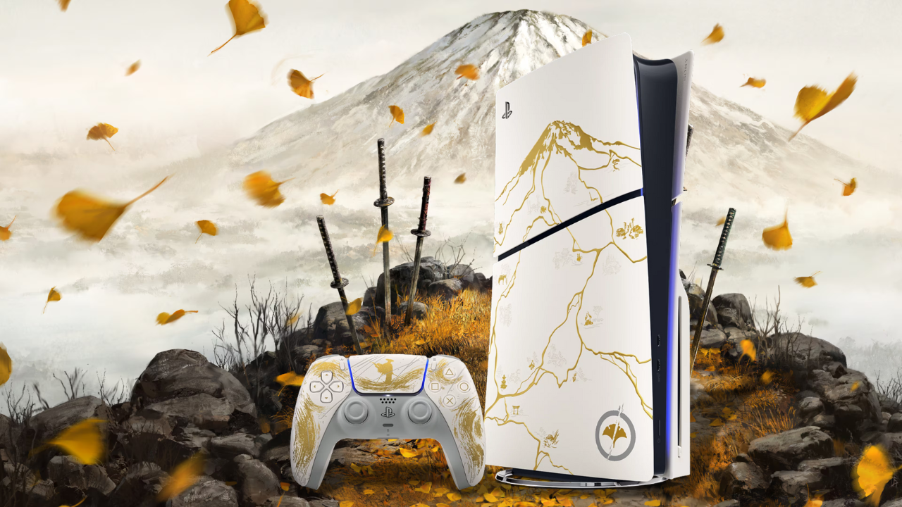 PS5 CONSOLE 1TB GHOST OF YOTEI GOLD LIMITED EDITION WHITE SLIM ITA Sony game