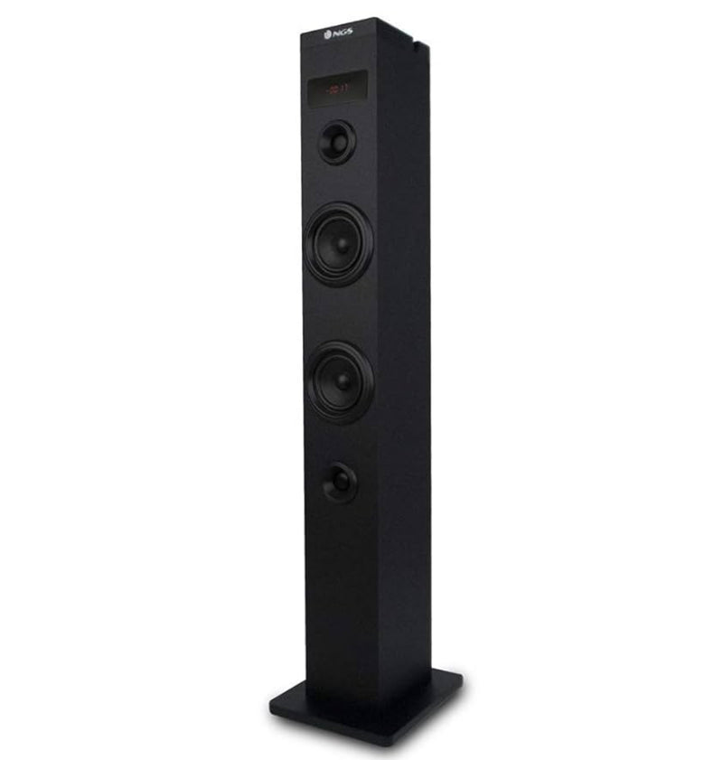 NGS Tower Speaker Sky Charm BT USB RadioFM AUX 50W Black
