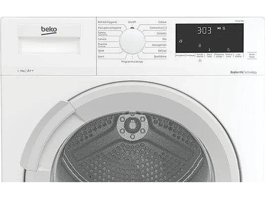 Beko DRX927WN Asciugatrice 9 kg Pompa di Calore A++ EcoGentle AquaWave