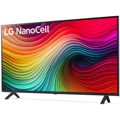 LG NanoCell 55'', Serie 81 2024, 55NANO81T6A, Smart TV 4K, Processore α5 Gen7, 20W, 3 HDMI, Filmmaker Mode, Game Optimizer, Alexa, Wi-Fi, webOS 24, Telecomando puntatore, Ashed Blue