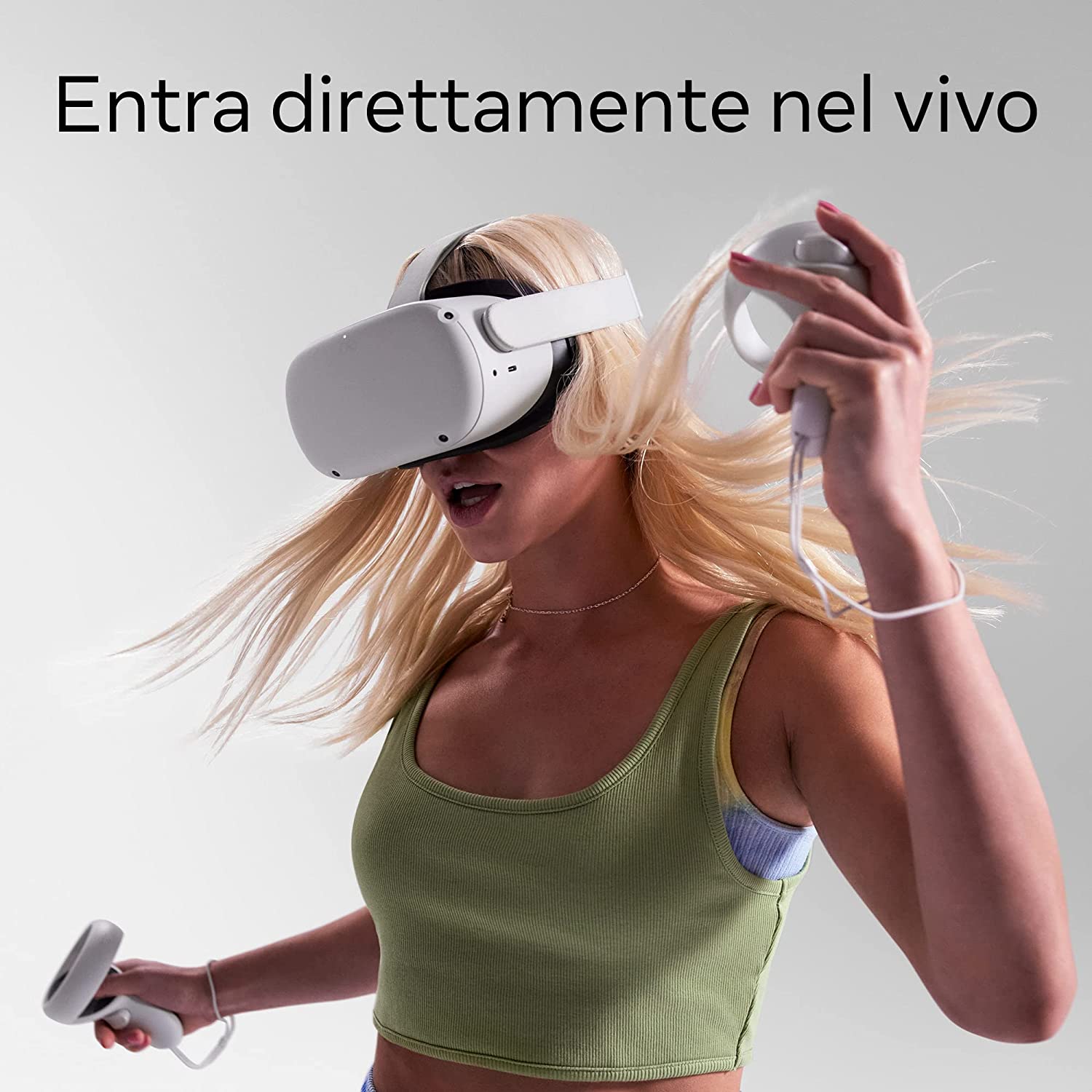 META OCULUS QUEST 2 VISORE VR All-in-One Immersivo 256GB