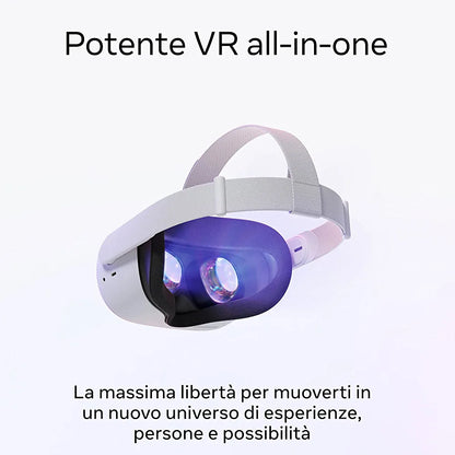 META OCULUS QUEST 2 VISORE VR All-in-One Immersivo 256GB