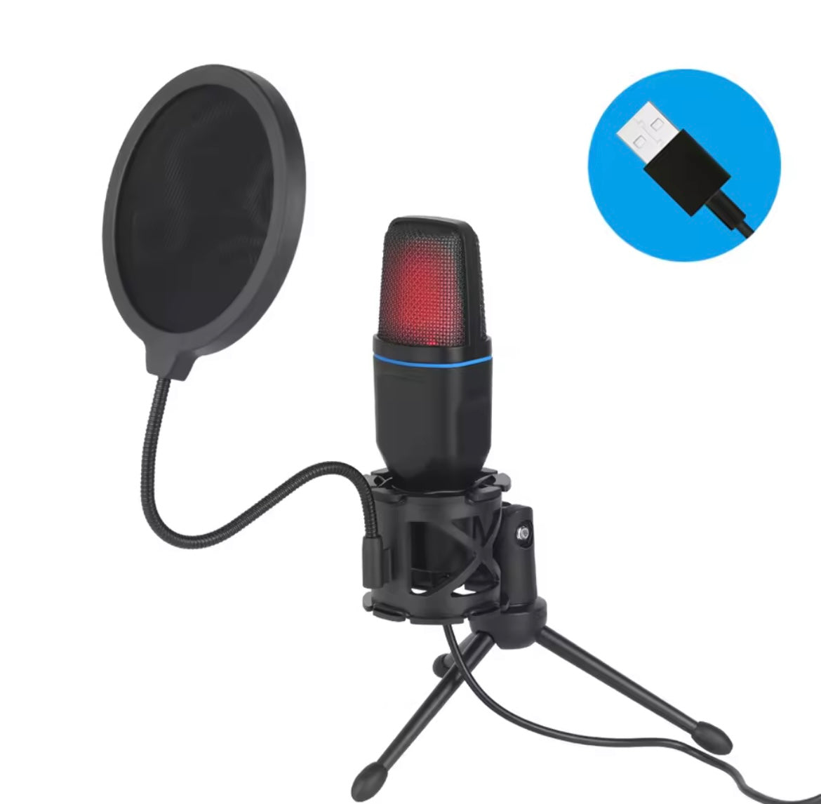 microfono condensatore per registrazione audio professionale con usb
