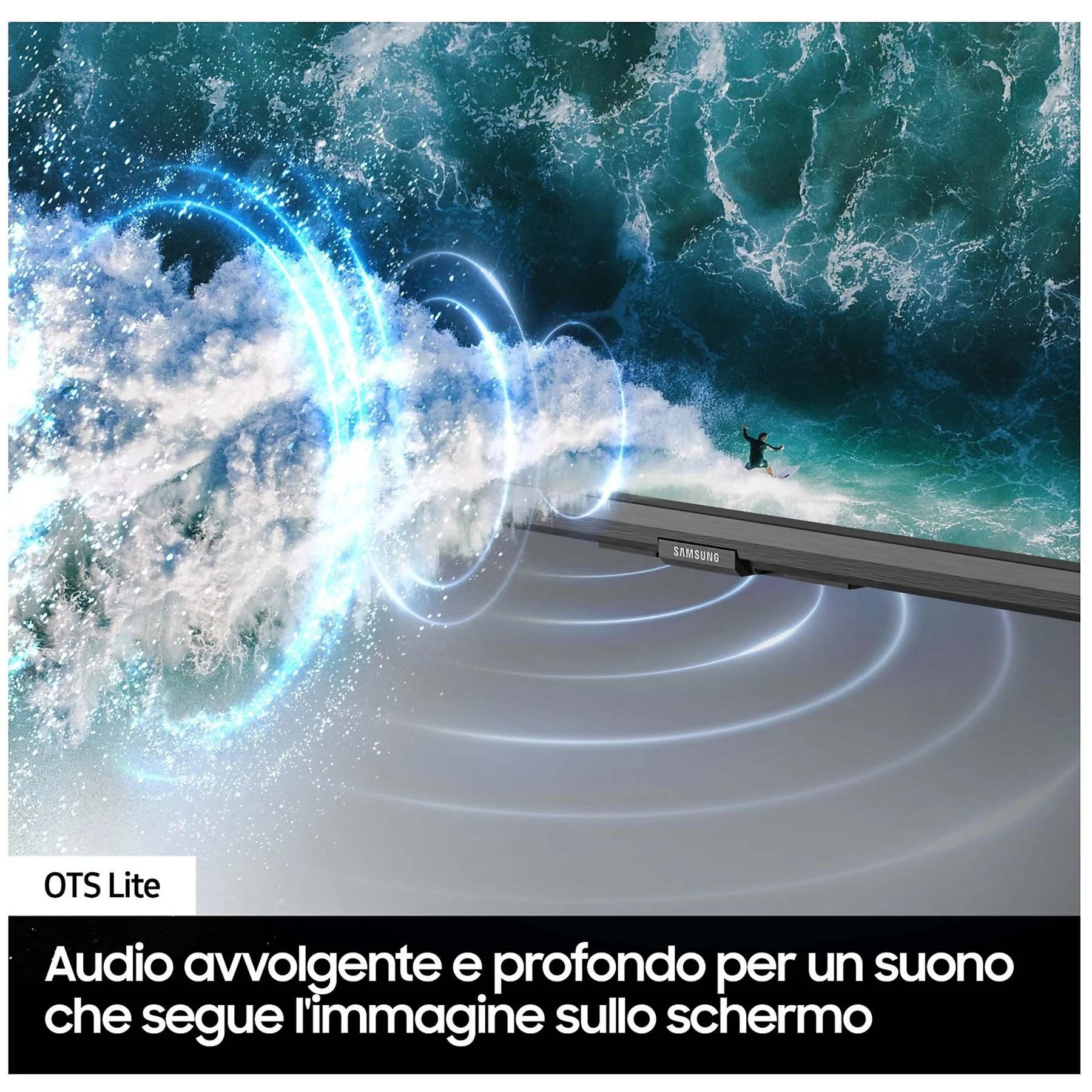 Suono avvolgente Interfaccia Tizen OS su Samsung QE55Q60DAU 
