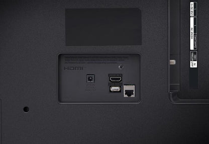 Retro della LG 55UR78006LK con porte HDMI e USB