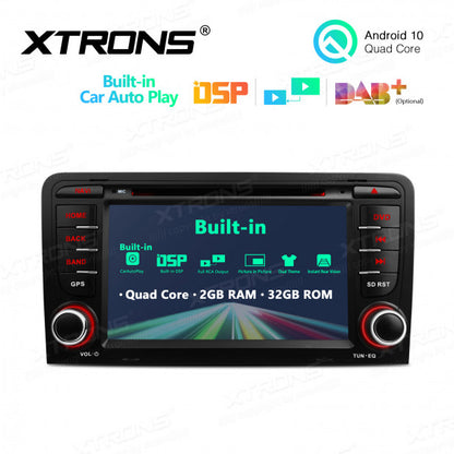Stereo auto Android 10 da 7 pollici per Audi A3 S3 RS3 8P