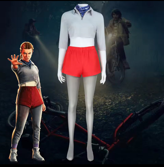  Costume Cosplay di Undici ispirato a Stranger Things Stagione 5, perfetto per donne e ragazze che vogliono distinguersi durante Halloween, Carnevale, feste a tema ed eventi cosplay.