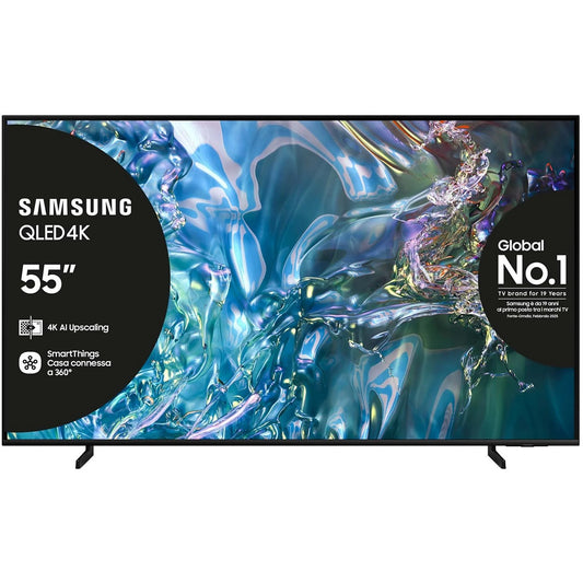 Vista frontale della Samsung QE55Q60DAU Smart TV QLED 55” 4K