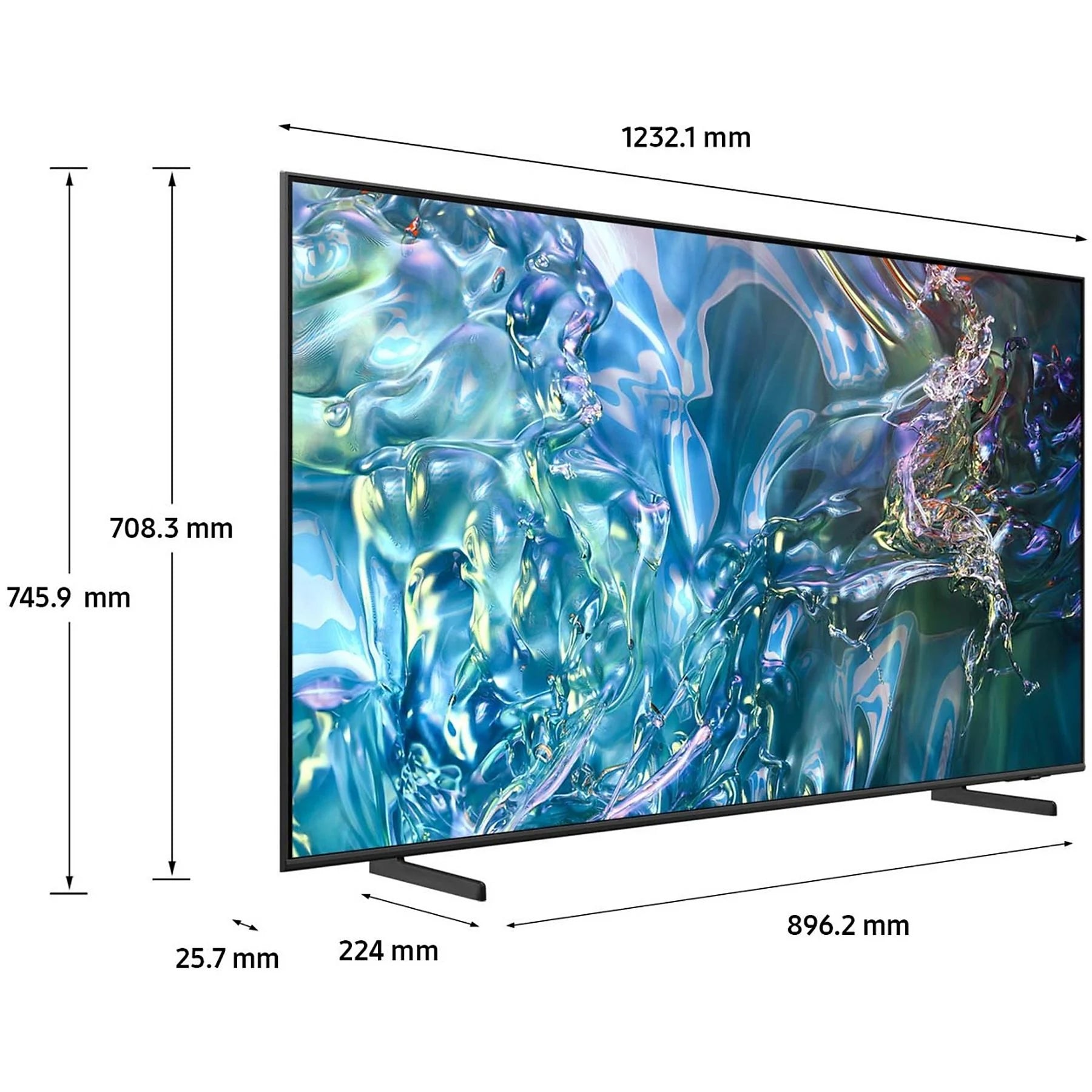 Dimensioni QLED della Samsung QE55Q60DAU