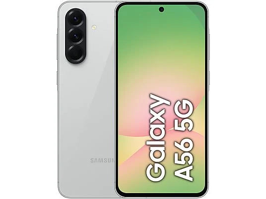 Samsung Galaxy A56 5G in elegante colorazione Awesome Lightgray è lo smartphone che combina design premium e prestazioni di alto livello