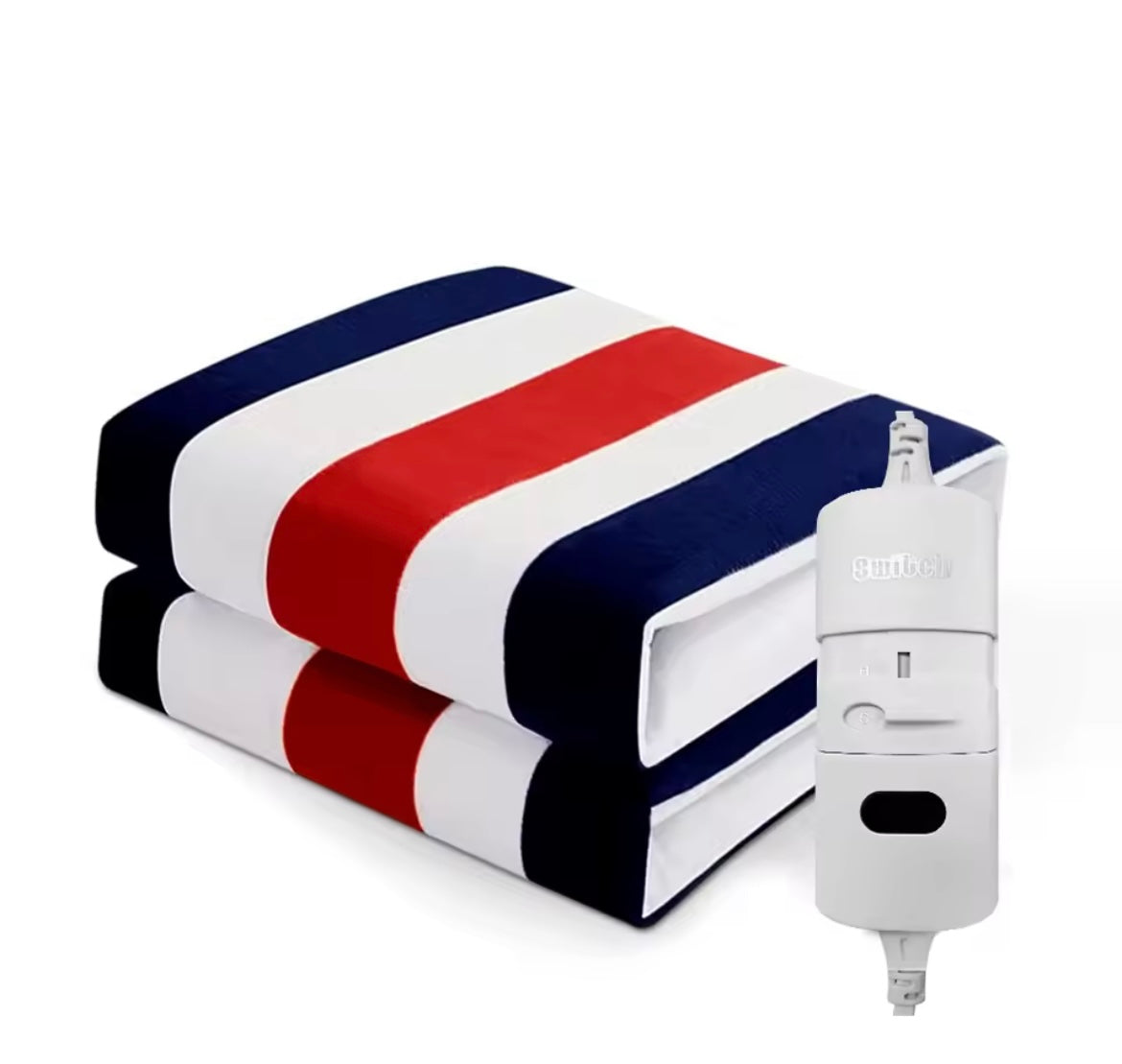 Coperta elettrica in peluche con controllo temperatura – Comfort e sicurezza a portata di telecomando.