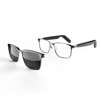 SG-20 Pro Smart Glasses Convertible Sun/Clear - Bluetooth 5.3 Wireless Audio