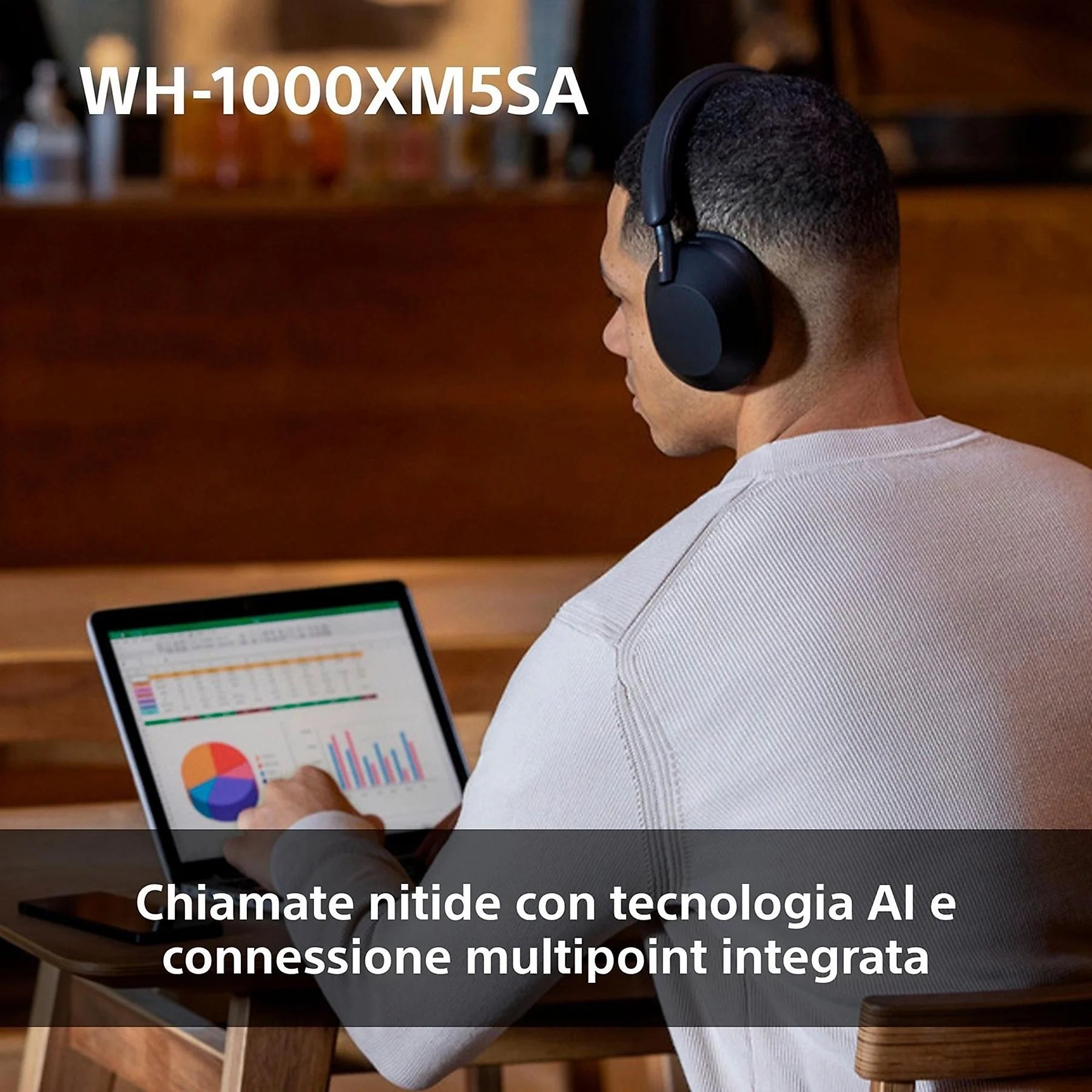 Sony WH-1000XM5 chiamate niitfe con AI e connessione multipoint integrata