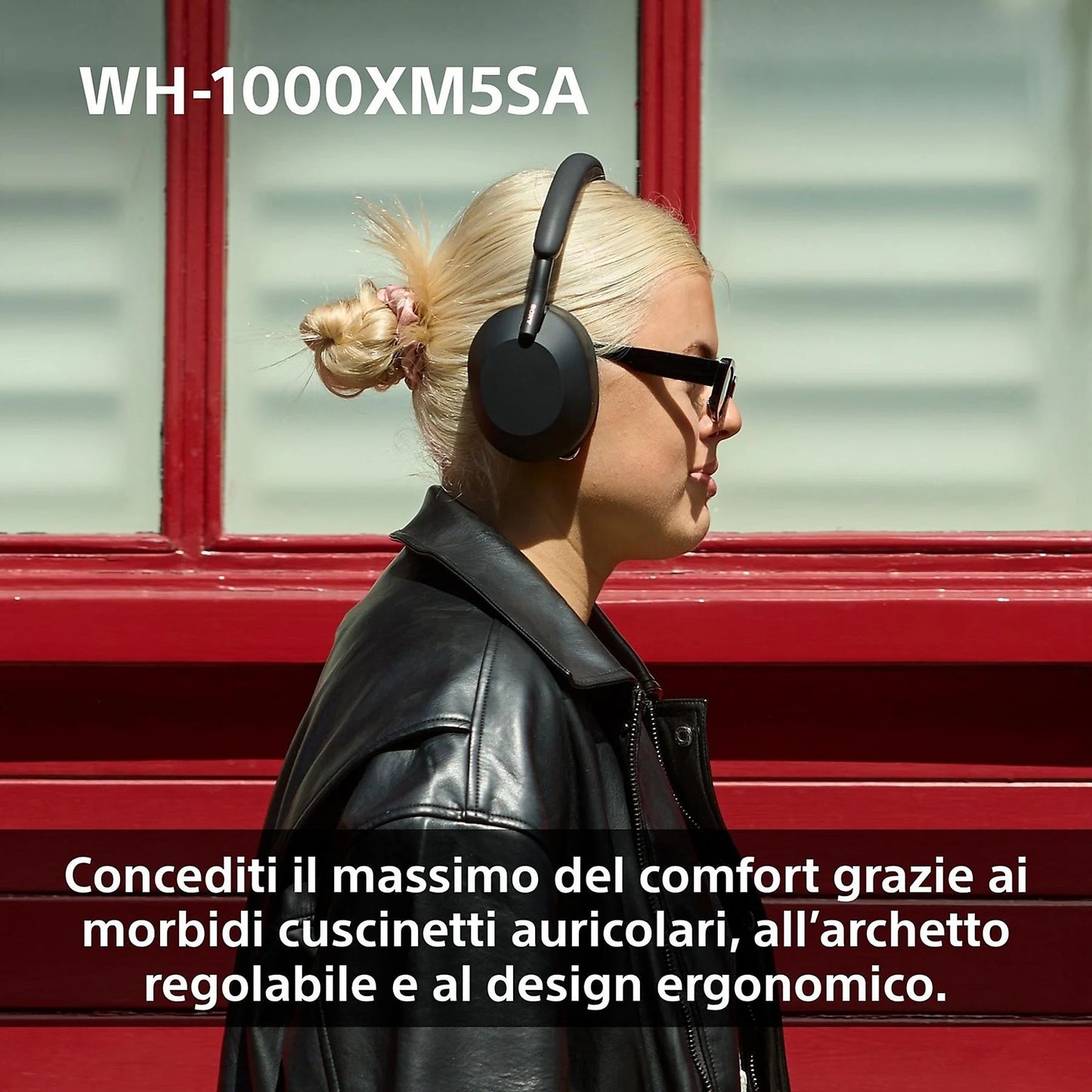 concediti il massimo comfort grazie ai morbidi cuscinetti auricolri, all'archetto regolabile e al design ergonomico