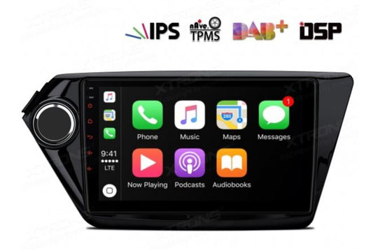 Autoradio Android 9" per Kia Rio 5 porte anno 2012-2017 con DSP, CarPlay, Bluetooth 5.0 e Navigatore GPS