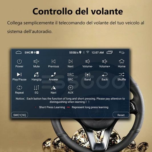 Autoradio Android per Volkswagen con schermo 7 pollici installazione gratuita