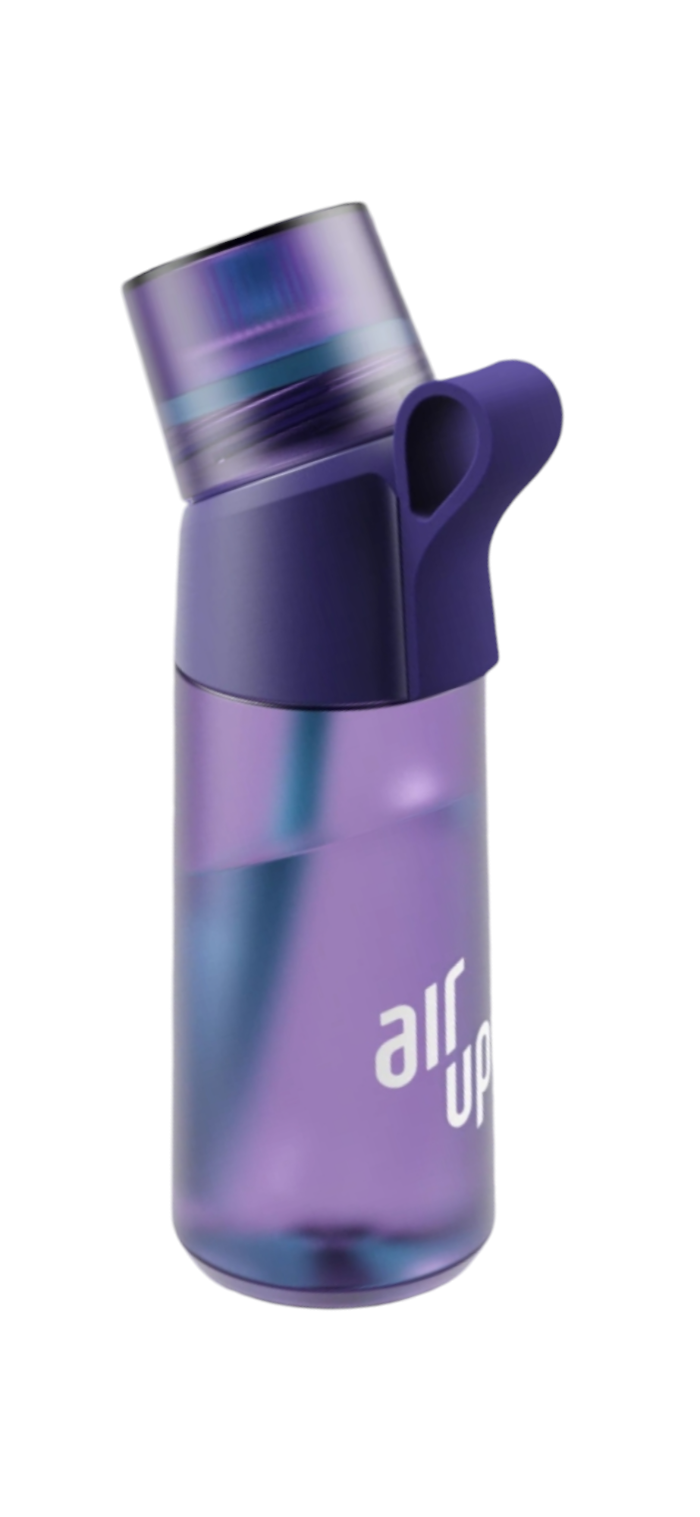 Borraccia con pod aromatizzati Air Up per idratazione purple