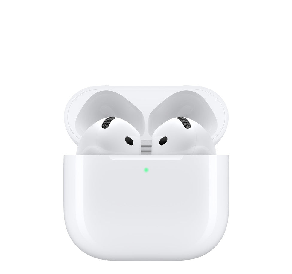 Apple AirPods 4 senza cancellazione del rumore design ergonomico"