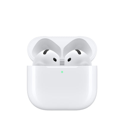 Apple AirPods 4 senza cancellazione del rumore design ergonomico"