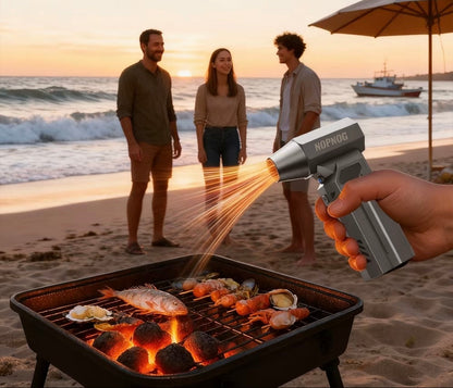 soffiatore elettrico potente campeggio, brace