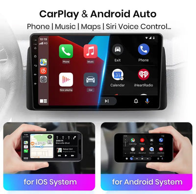 Autoradio Android 6.2" Stereo Auto Touch WiFi Navigatore BT compatibile con Fiat Panda 2010-2015