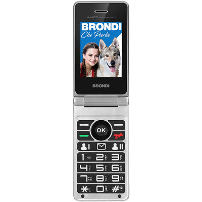 BRONDI Amico Prezioso Black Metal - Elegant Dual SIM Cell Phone