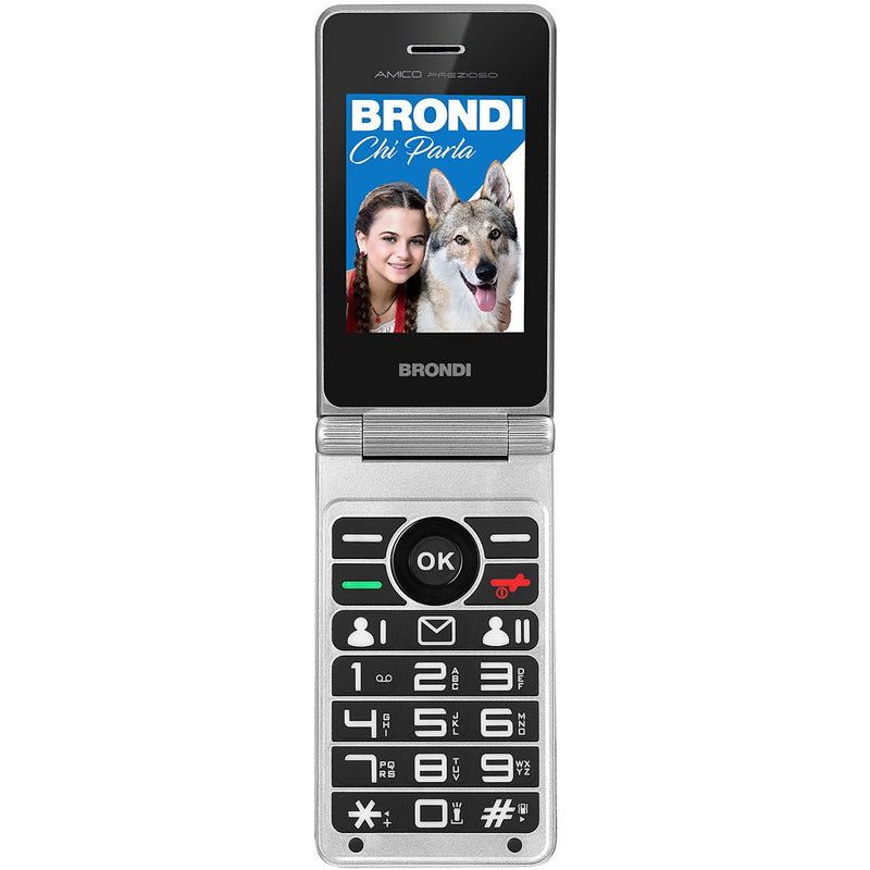BRONDI Amico Prezioso Black Metal - Cellulare Dual SIM Elegante