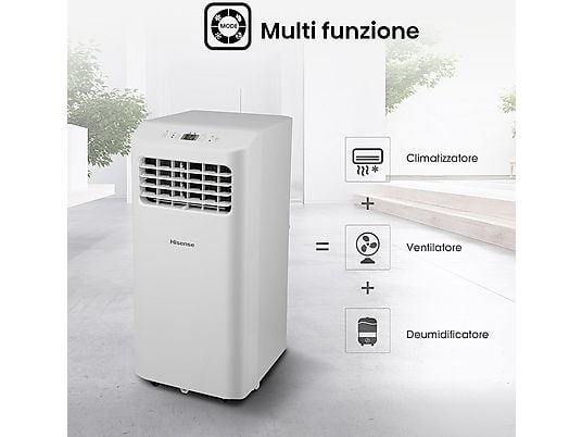  HISENSE CONDIZIONATORE PORTATILE 9000BTU 3 in 1
