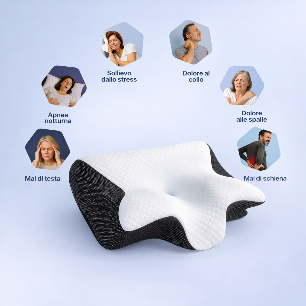 Cuscino Cervicale Ortopedico Memory Foam: La Soluzione per Dolori al Collo e Sonno Rigenerante