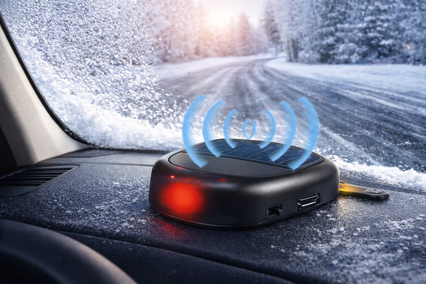 Dispositivo Antigelo Solare Intelligente: Parabrezza Sempre Libero da Ghiaccio
 Alimentato ad energia solare, è ecologico, efficiente e completamente automatico.
