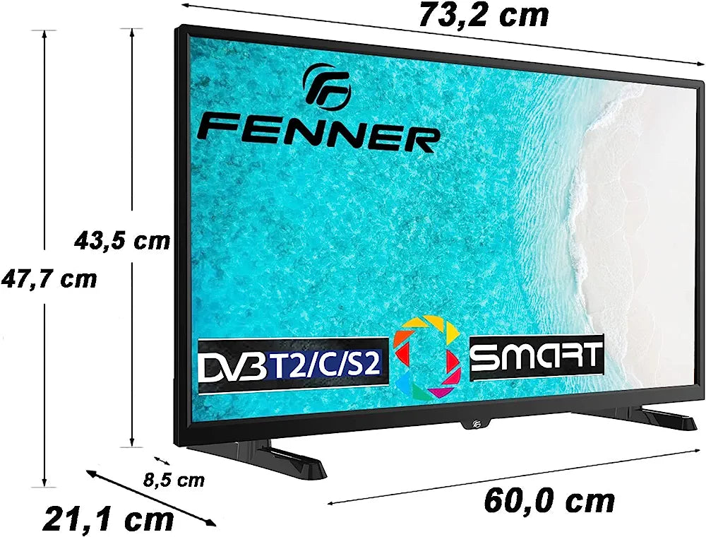 Fenner TV Led 32" HD Ready FN32A22HD Smart TV WiFi