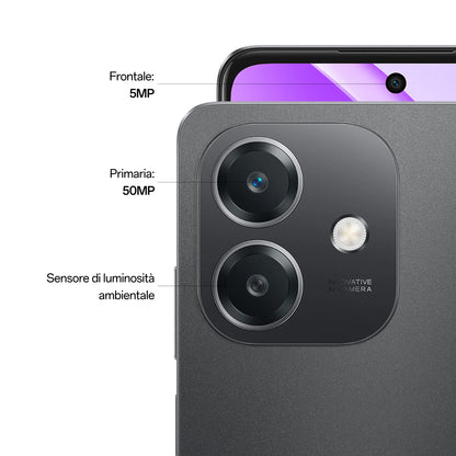 Dettaglio fotocamera posteriore con doppio sensore AI