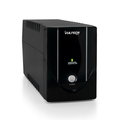 Vultech UPS 650VA Lite è il gruppo di continuità (UPS) che protegge i tuoi dispositivi elettronici da interruzioni di corrente, sbalzi di tensione e blackout. Con potenza 650VA/360W e 2 prese Schuko integrate, garantisce alimentazione continua per PC, modem, router e apparecchiature elettroniche critiche.