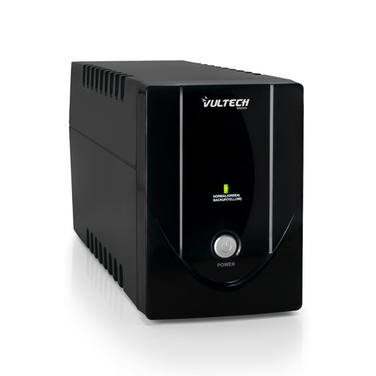 Vultech UPS 650VA Lite è il gruppo di continuità (UPS) che protegge i tuoi dispositivi elettronici da interruzioni di corrente, sbalzi di tensione e blackout. Con potenza 650VA/360W e 2 prese Schuko integrate, garantisce alimentazione continua per PC, modem, router e apparecchiature elettroniche critiche.