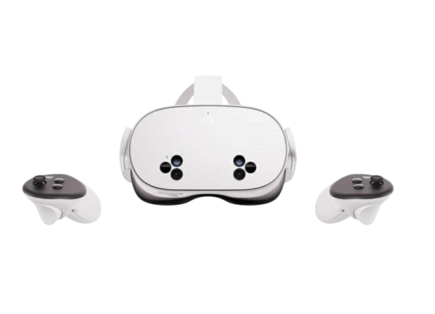 Dettaglio del design ergonomico e dei sensori integrati del Quest 3S

